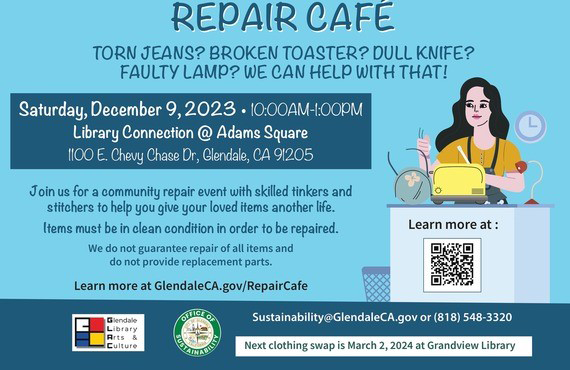 Image for event: Glendale Repair Cafe